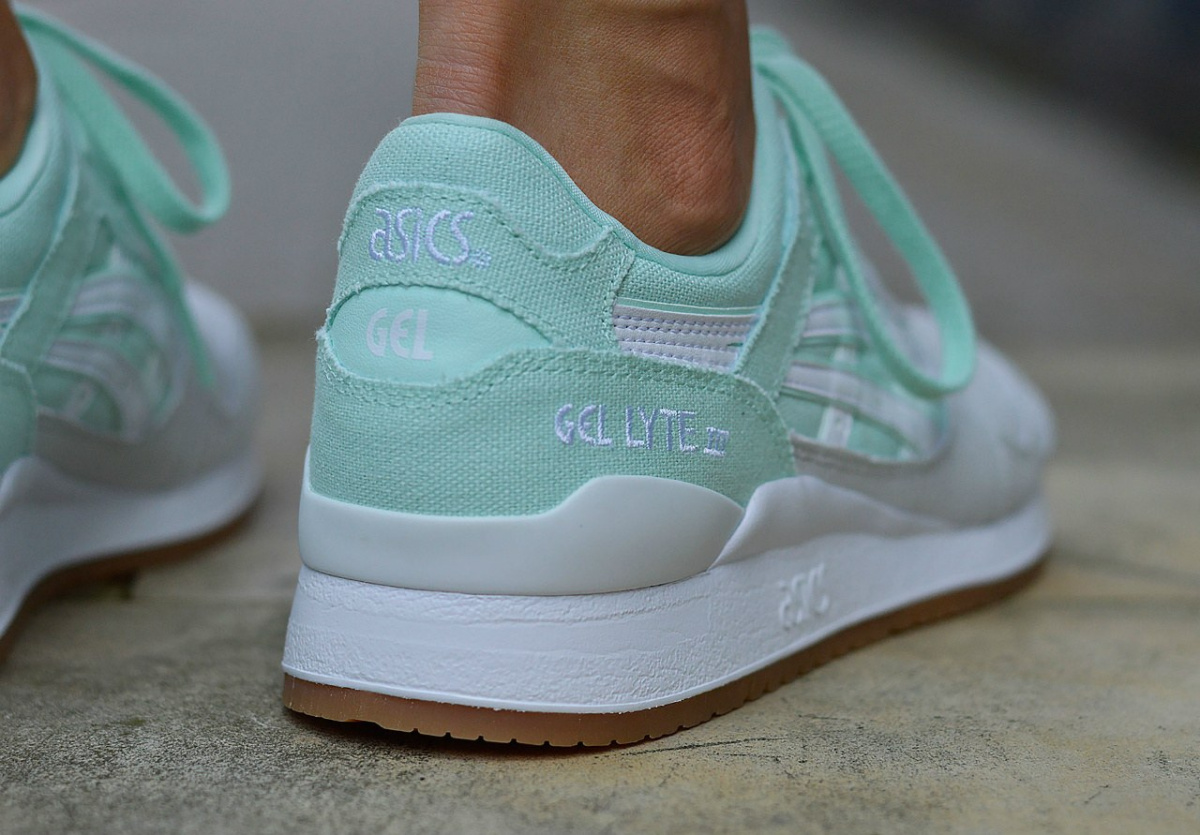asics gel lyte iii grau grün