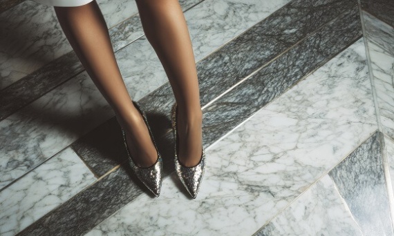 Jakie buty do szarej sukienki?